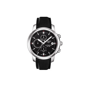 Horlogeband Tissot T014427 / T610027691 / T0144271605100 Leder Zwart 20mm